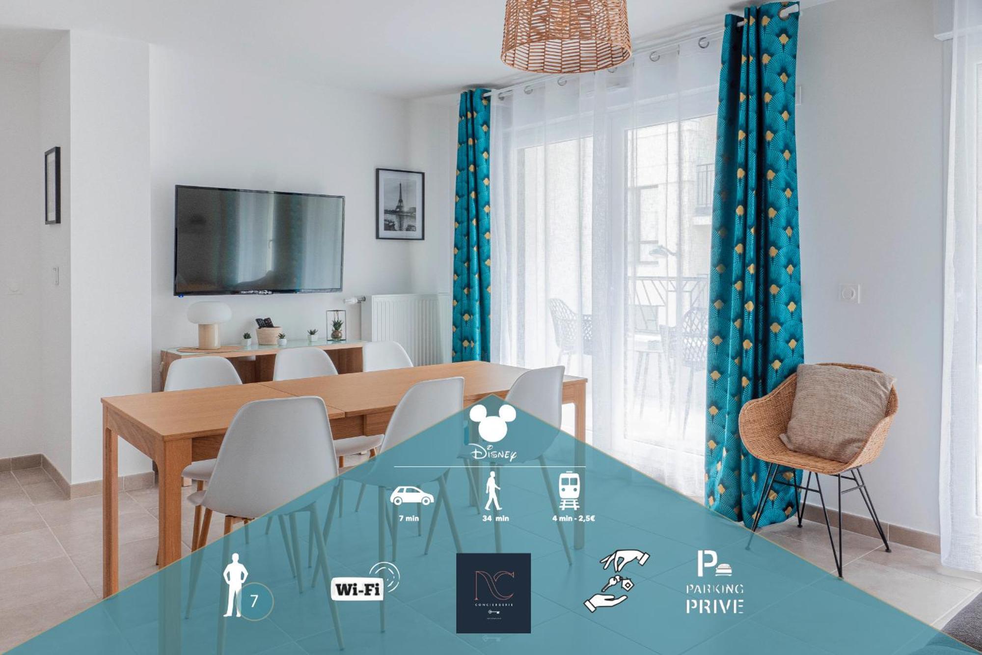 Disneyland-Paris,7Pers, Wifi, Parking, Шеси Екстериор снимка